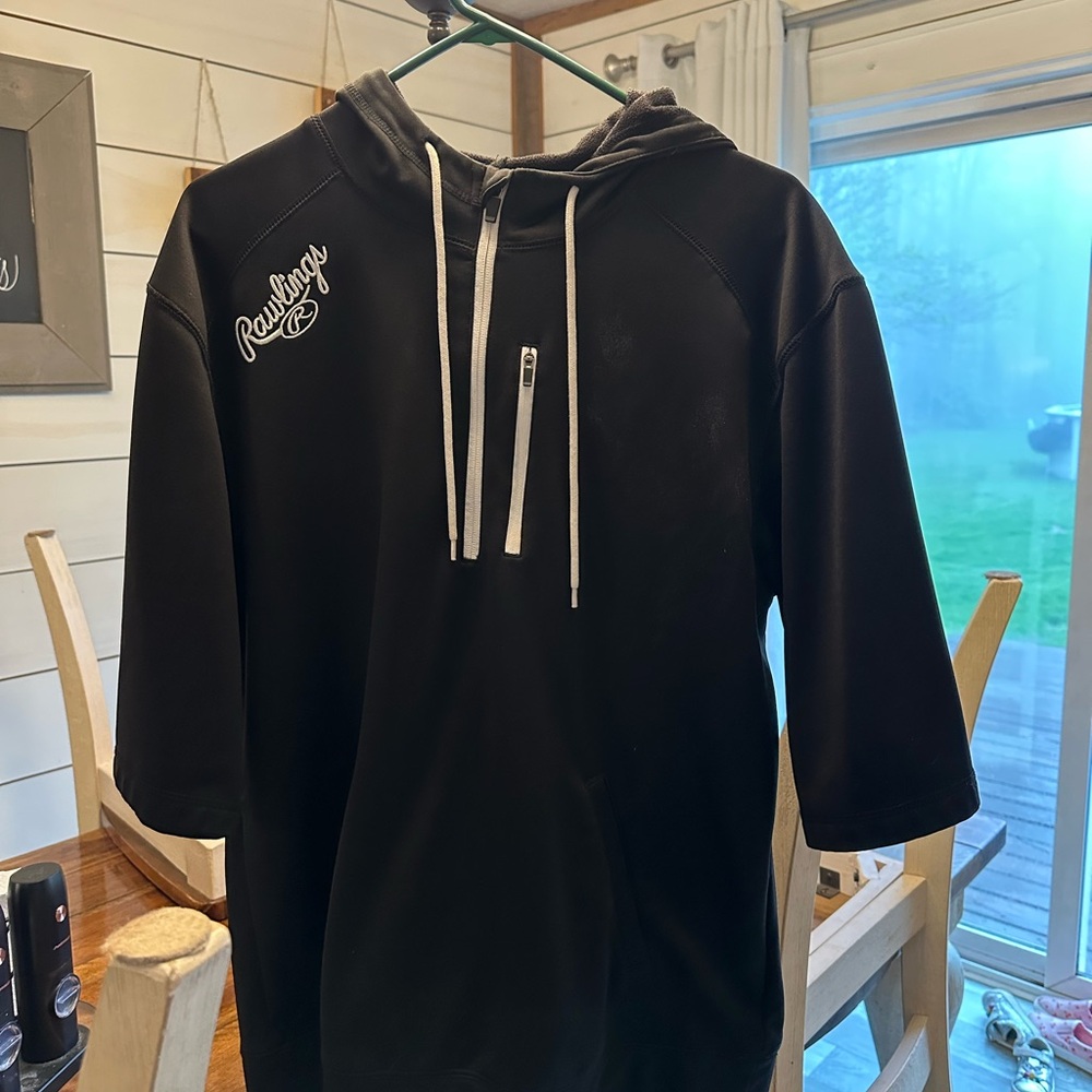 Rawlings Black Hoodie with White Accents